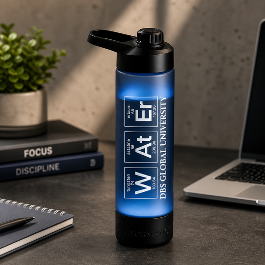 DGU Water Reminder Bottle – 1L Hydration Tracker with Time Markings