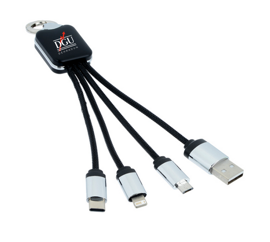 DGU 4-in-1 Multi Charging Cable – Compact Universal Connector